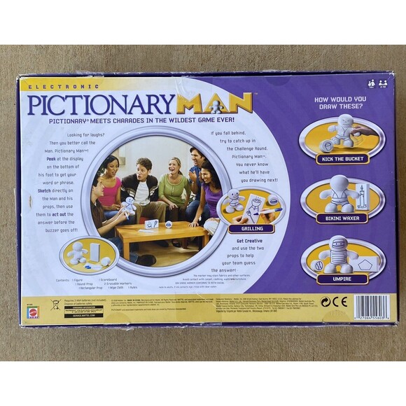 Mattel Board Game Electronic  Pictionary Man  Complete 2008 - Picture 7 of 8